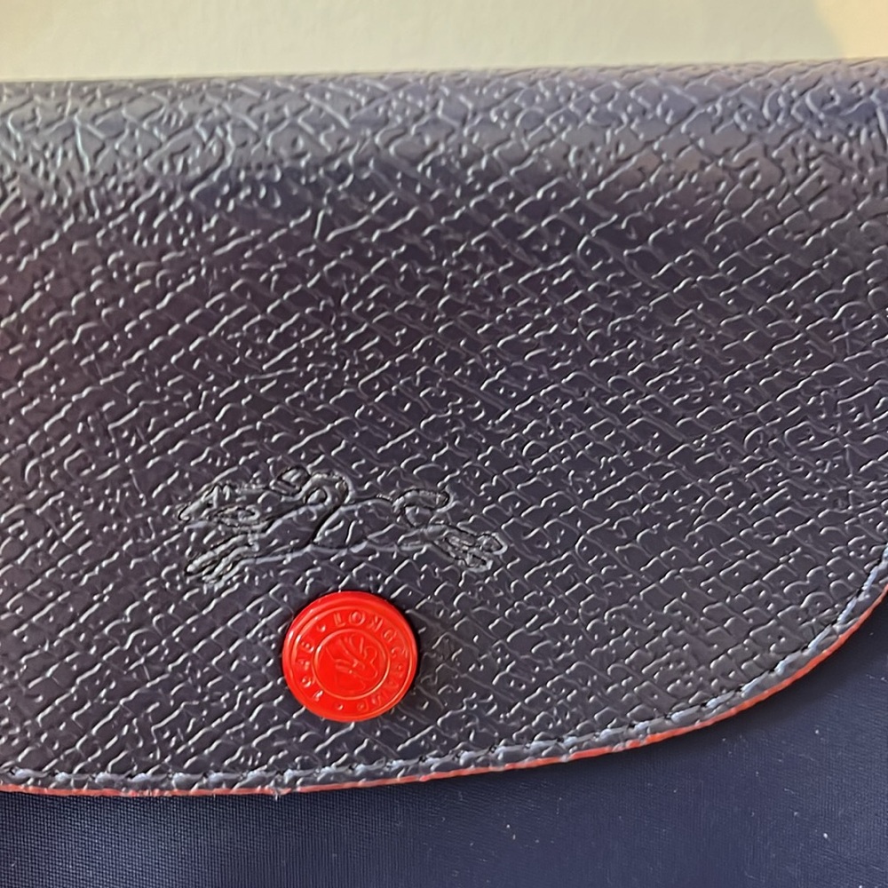 Longchamp Navy Tote with Red Accents - Picture 4 of 11